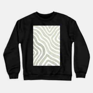 Sage green flow lines Crewneck Sweatshirt